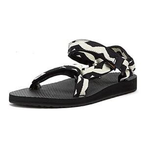 Teva Womens Original Universal Sandal Black Zig Zag Outdoor Hiking Gorpcore 11